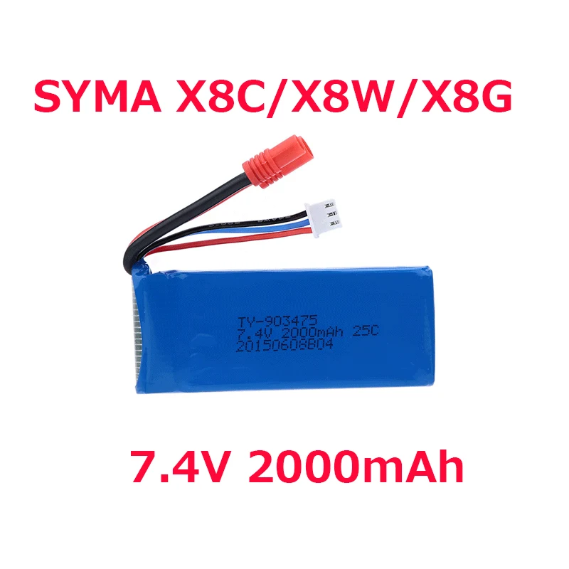 Rc Helicopter Coaxial - Akumulator 7,4 V 2000 mAh (okrągłe